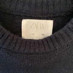 ZARA KIDS ザラキッズ　紺のニット セーター　サイズ128センチの画像