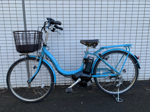 ブリジストン　assista 水色　前後タイヤ新品　新基準　電動アシスト自転車