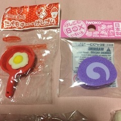 食べ物消しゴム5個  新品未使用の画像