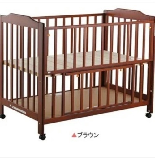 【引き渡し先決定】カトージ レギュラーベビーベッド 床板すのこ