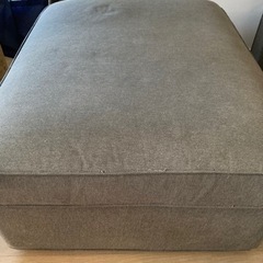 IKEA KIVIK シーヴィク オットマン 収納付き、ダークグレーの画像