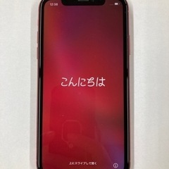 iPhoneXR 64G プロダクトレッドSIMフリー バッテリー93% 付属品未使用 極美品の画像
