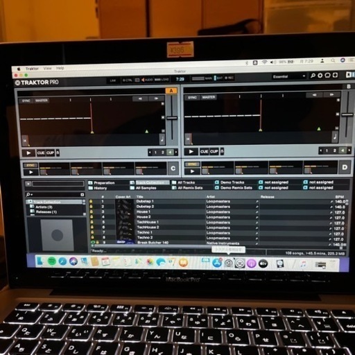 【DJ &エンジニア必見】MacBook pro 2012 購入 ストレージ変更済み1TB PCDJソフトトラクタースクラッチ【楽曲は