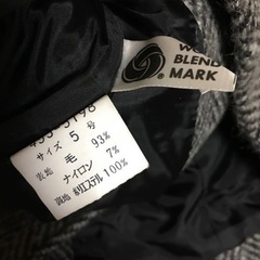 ヘリンボーン柄 グレー チェスターコート ジャケット 5号の画像