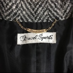 ヘリンボーン柄 グレー チェスターコート ジャケット 5号の画像