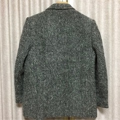 ヘリンボーン柄 グレー チェスターコート ジャケット 5号の画像
