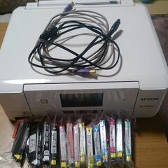 EPSON　複合機　EP-808AW　ジャンク？　＋　互換インク多数！！の画像