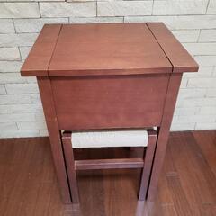 無印良品 廃盤品 バーチ材 ドレッサー 鏡台 サイドテーブル ス...
