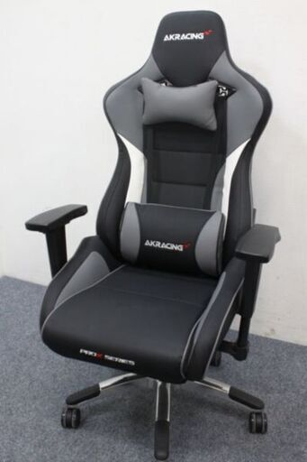 AKRACING ゲーミングチェアPro-X リクライニング フットレスト リモートワーク オフィス eスポーツ  椅子 中古家具 店頭引取歓迎 R4720)