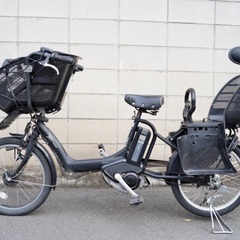 電動自転車 ブリヂストン 20インチ 6.6ah 子供乗せ アシスト 3人乗りの画像