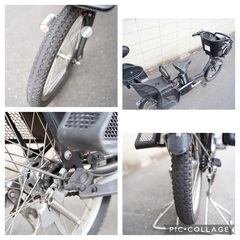 電動自転車 ブリヂストン 20インチ 6.6ah 子供乗せ アシスト 3人乗りの画像