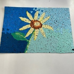 千切り絵アート　ひまわり　