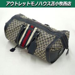 本物 GUCCI ボストンバッグ シェリーライン 156344 ...