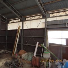 解体引き取り者決定しました。　建物だけ差し上げます　2間＊3間の鉄骨建物　東かがわ市　の画像