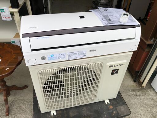 【動作保証あり】SHARP 2020年 AC-22LFT 6畳用 2.2kw ルームエアコン プラズマクラスター【管理KR219】