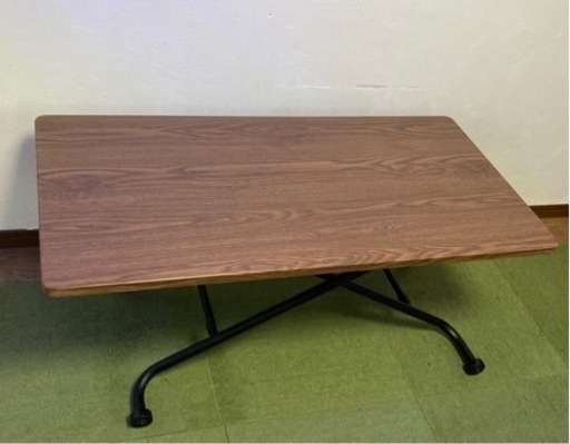 ニトリ　昇降センターテーブル  (ライザN MBR/BK)