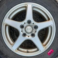 パジェロミニ  ホイール４本  (タイヤ付)の画像