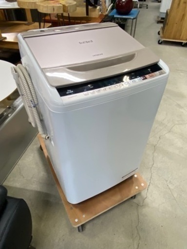 激安8.0kg洗い!!格安自社配送!!設置もご相談ください!!日立 ビートウォッシュ 全自動電気洗濯機 BW-V80B 2017年