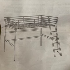 IKEA イケア　2段ベッドフレーム　ロフトベッドフレーム
