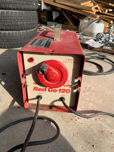 嫁ぎ先決まりました。溶接機　100V兼200V  本体とメンと革手セット！