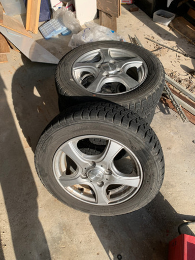 嫁ぎ先決まりました。アルミホイール　スタッドレスタイヤ付き　4本セット