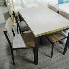 5分割のＣ◇美品　｜　起立木工　｜ダイニングセット　｜　テーブル　チェア4脚 ダイニング5点セット テーブル チェア 4脚 食卓セット 食卓テーブル