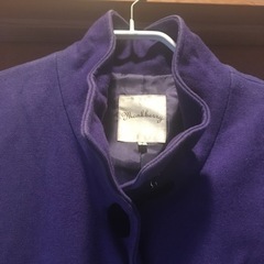 【2022年2月末まで】ノーカラーコート　青紫色？　７号くらいの画像