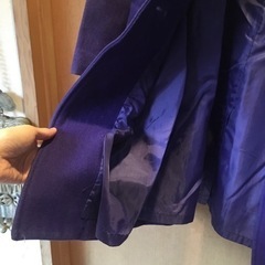 【2022年2月末まで】ノーカラーコート　青紫色？　７号くらいの画像