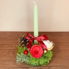 簡単クリスマスキャンドルアレンジワークショップ