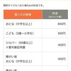2枚セット 関西サイクルスポーツセンター 入場ご招待券 クーポン 入園無料 割引きチケットの画像