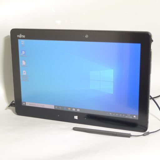 日本製 タブレット 高速SSD Windows10 中古美品 フルHD 11.6型 FUJITSU 富士通 Q616/N 第6世代CoreM 4GB 無線 WiFi Bluetooth Office