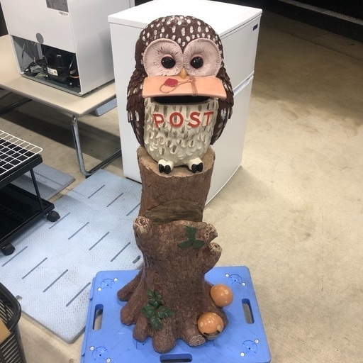 【アンティーク】フクロウの郵便ポスト
