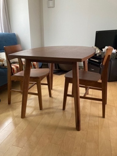 Francfranc フランフラン　ダイニングテーブルセット　椅子二脚