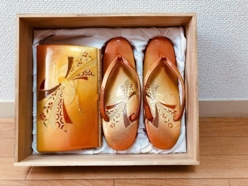 浴衣と着物の草履とバックのセット全部で5000円