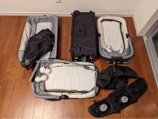 ベビーベッド　双子用