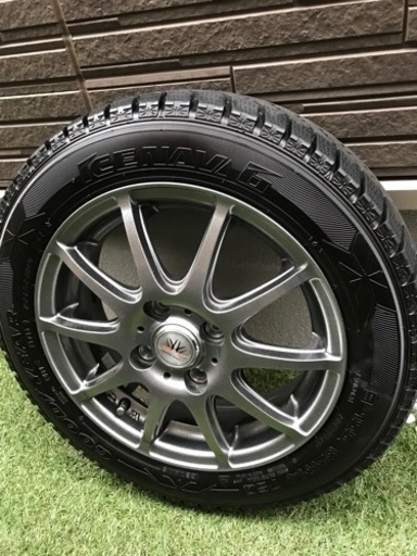 【受付終了】グッドイヤー 155/65R14 スタッドレスタイヤ アルミホイルセット デイズルークスなど