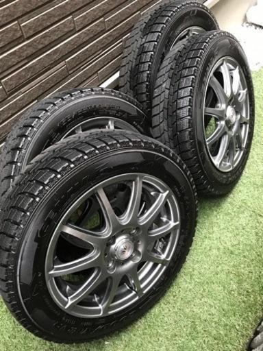 【受付終了】グッドイヤー 155/65R14 スタッドレスタイヤ アルミホイルセット デイズルークスなど