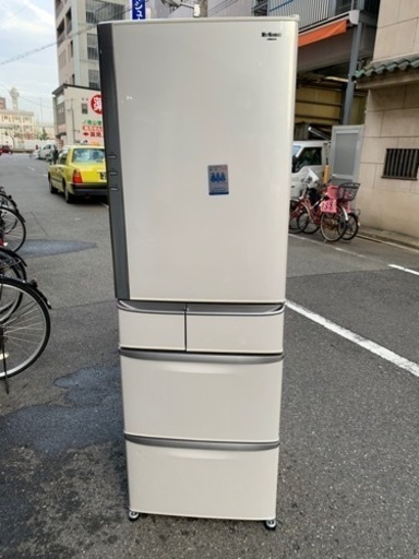 ?大型冷蔵庫407L⁉️大阪市内配達設置無料?⭕️保証付き