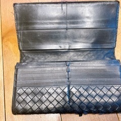 【中古】Bottega Veneta. 長財布　黒の画像