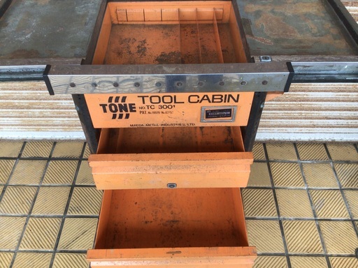トネ　ツールカート　キャビネット　工具入れ　作業台