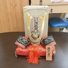 無料！源氏兜デラックス✨兜飾り✨美術工芸✨外箱シミありますが、中...