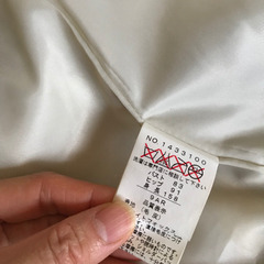 クリアーの毛皮コート　ホワイトフォックスの画像