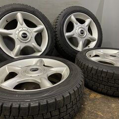 【DUNLOP WINTER MAXX WM01 195/55R16】スタッドレス【MINI 純正ホイール 16インチ 6.5J4HPCD100+48】2018年製 バリ溝　(TF646) クレジットカード QRコード決済可能