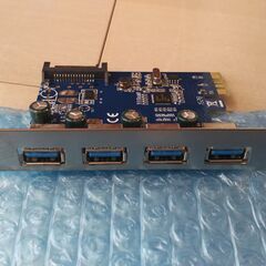 【値下げ】Owltech製USB3.0拡張ボード（型番：OWL-PCEXU3E4）の画像