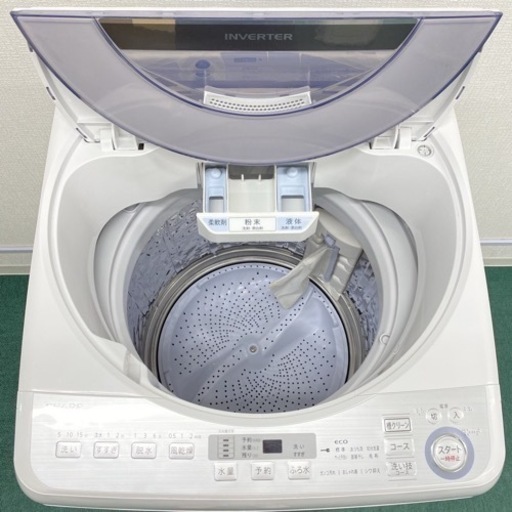 【激安】＊シャープ   ２０１８年製 大容量８キロ！＊縦型洗濯機＊