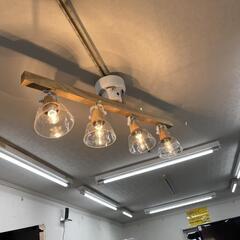 美品❗4灯LEDシーリングライト スポットライト ガラスシェード...