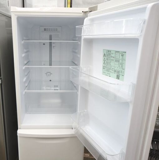 美品】Panasonic 2ドア冷凍冷蔵庫168L バニラホワイト NR-B17BW-W
