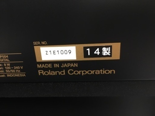 i440   Roland  HP504-RWS   2014年製　ローランド　電子ピアノ