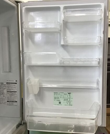 21R729 ジ E Panasonic ノンフロン冷凍冷蔵庫 NR-E414V-N 406L 2019年製 取扱説明書付き 中古品