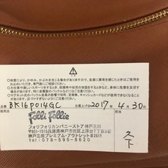 フォリフォリリュックの画像